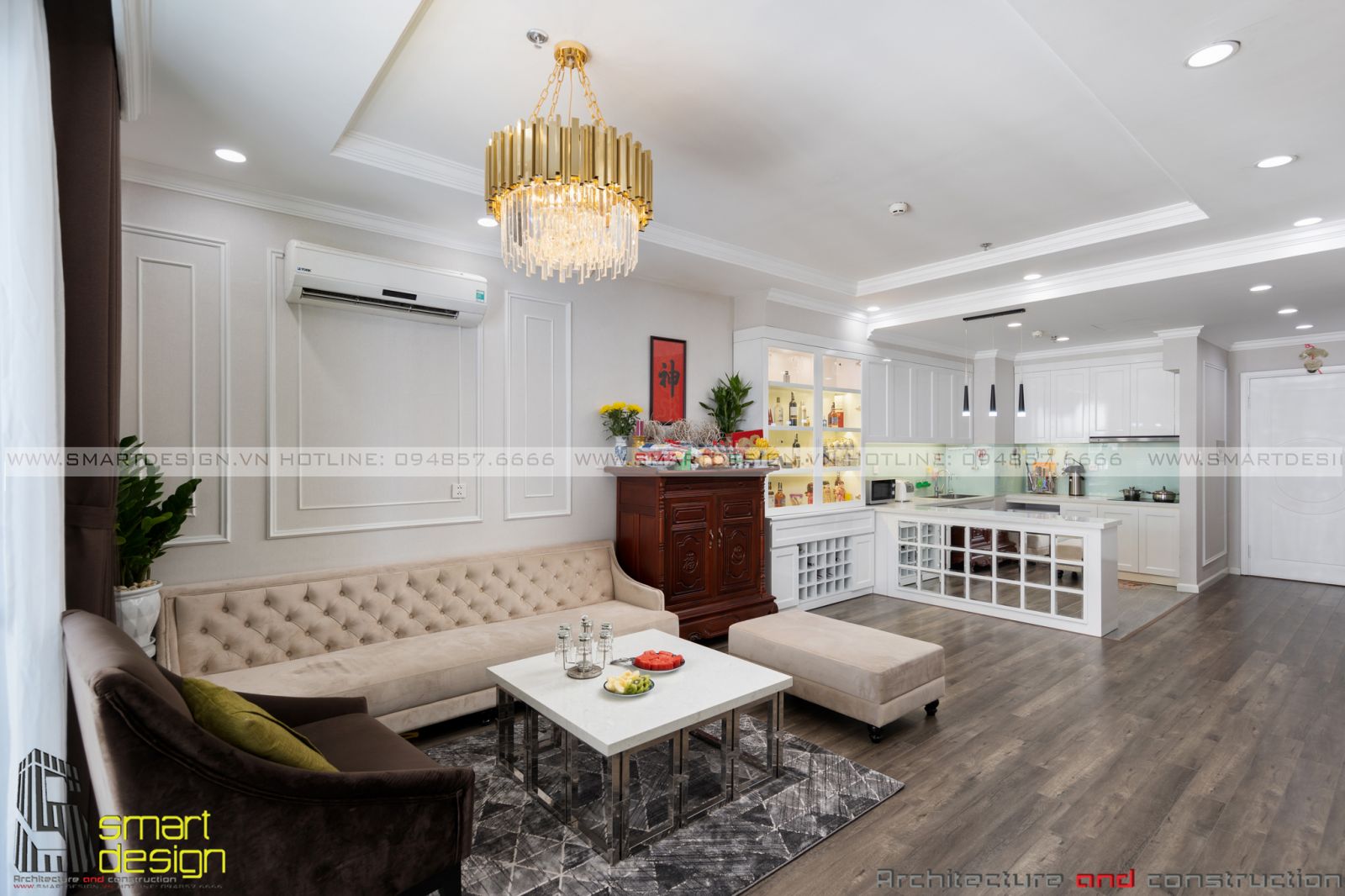 THIẾT KẾ THI CÔNG NỘI THẤT CHUNG CƯ CAO CẤP