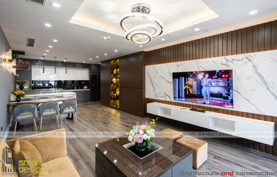 Thiết kế nội thất chung cư chị Thủy - Việt Hưng