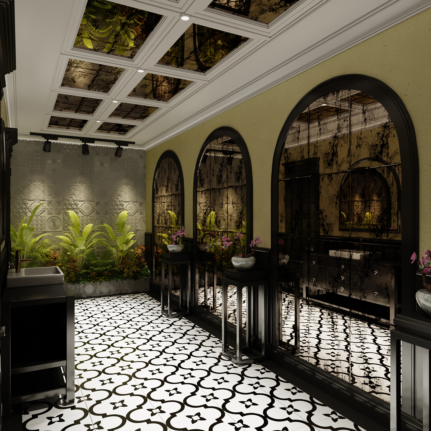 Thiết kế nội thất Nhà Hàng Phong cách Indochine tại Đức