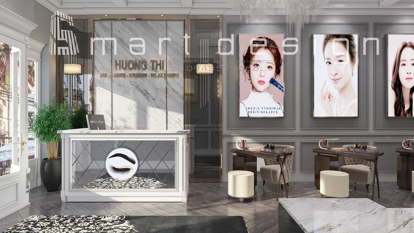 Thiết kế nội thất Luxury Beauty Salon