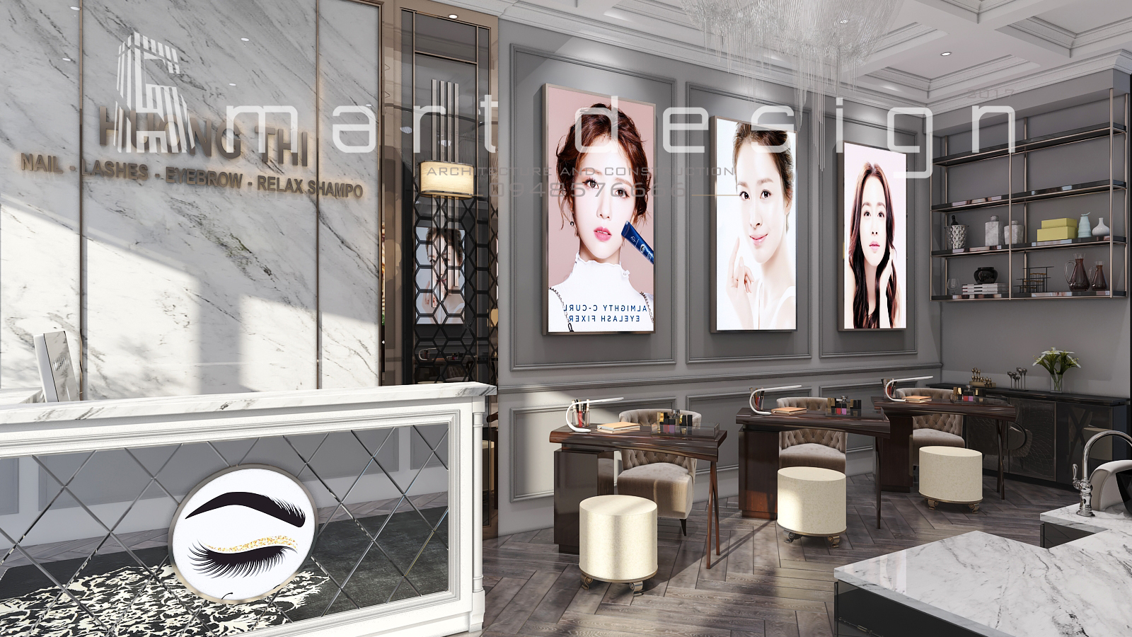 Thiết kế nội thất Luxury Beauty Salon