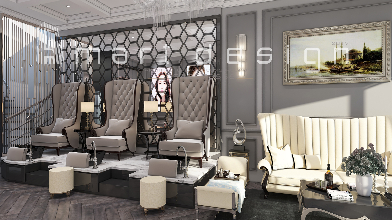 Thiết kế nội thất Luxury Beauty Salon