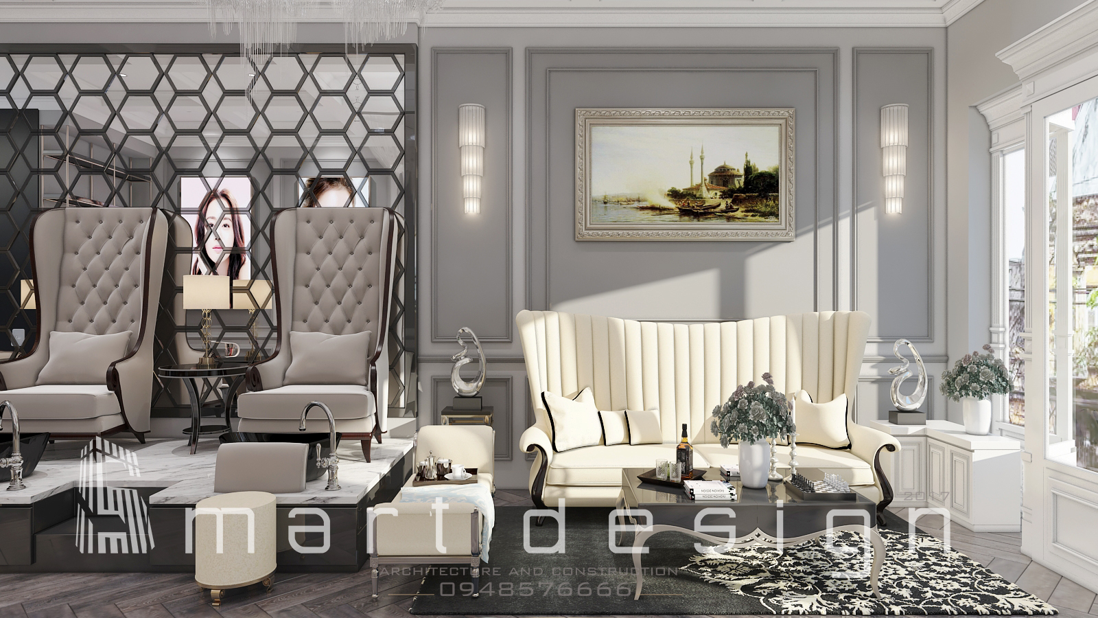 Thiết kế nội thất Luxury Beauty Salon