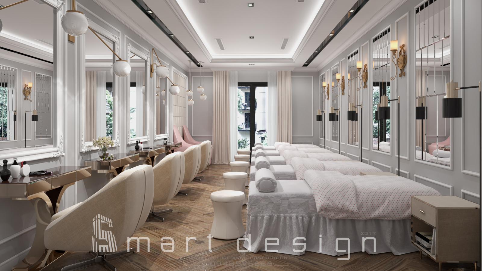 Thiết kế nội thất Luxury Beauty Salon